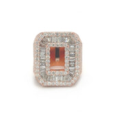 Diamond Letter "O" Initial Custom Ring - White Carat - USA & Canada